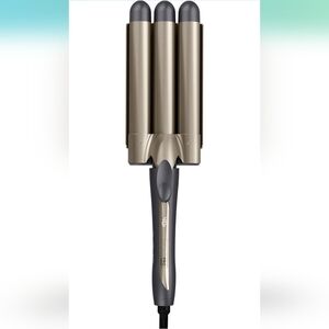 Conair Infiniti Pro 1" Ceramic & Tourmaline Triple Barrel Curling Iron, Gray